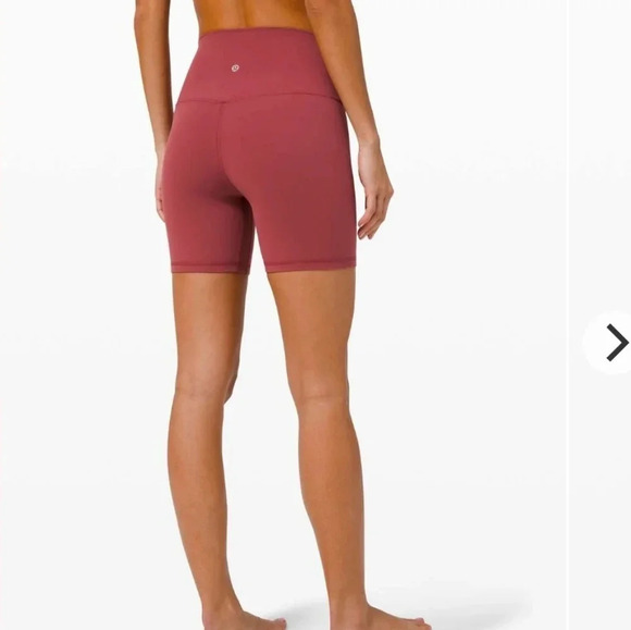 Lululemon Align High Rise Shorts 6" Nulu in Chianti Red 0 - Picture 2 of 15